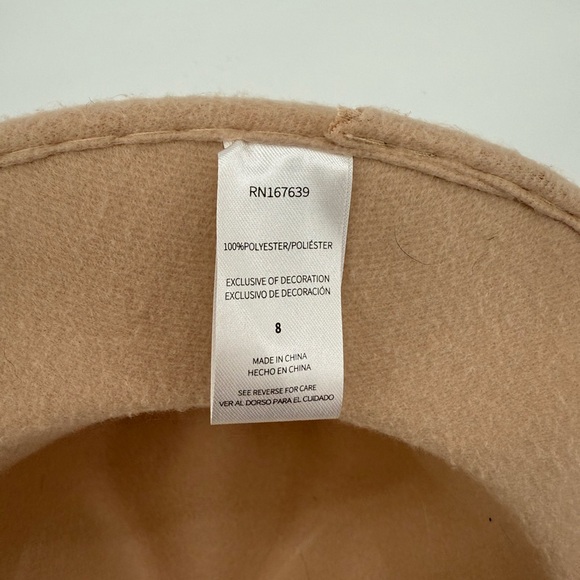 🚨Beige Kid’s Fedora Hat with Floral Band - Picture 3 of 4